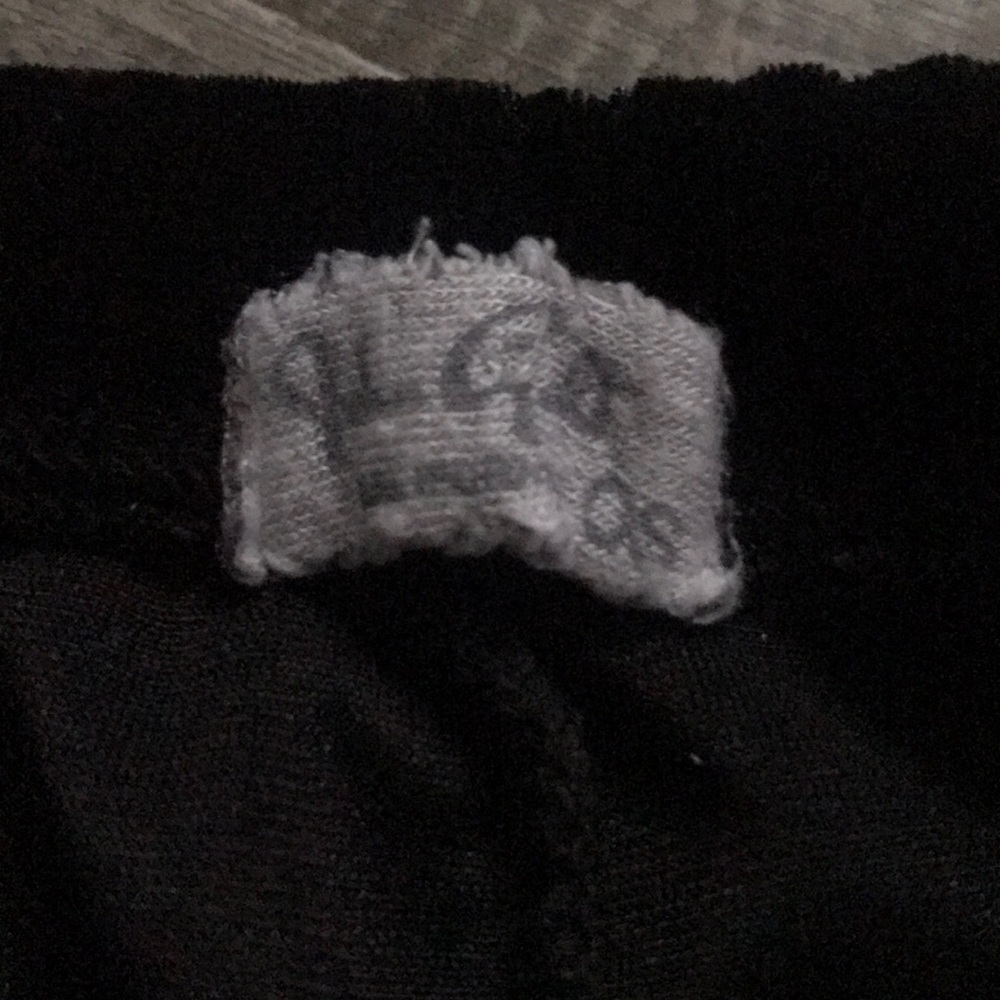 Black velvet brandy Melville shorts